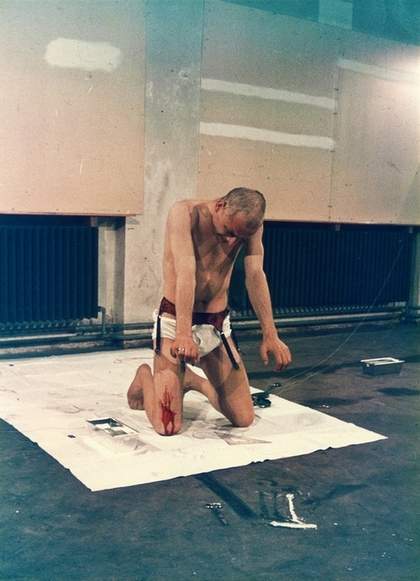 Günter Brus Endurance Test 1970