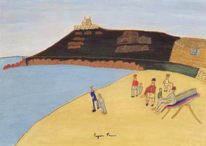 Bryan Pearce Porthmeor Beach Looking towards the Island 1959 