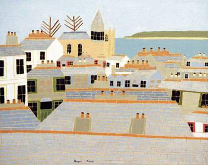 Bryan Pearce View from 4 Wesley place, St Ives 1975