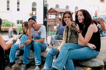 Jean-Marc Bustamante S.i.M (Something is Missing) (teenagers seated) 1997