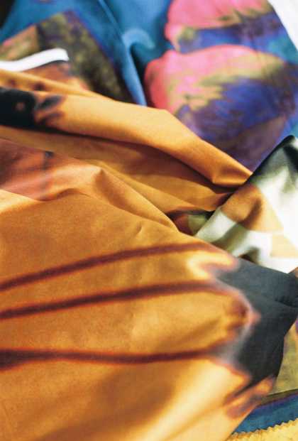 Printed silk