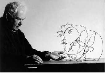 Alexander Calder with “Edgar Varese” and “Untitled”, 1963