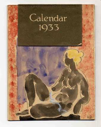 A Calendar designed by Vanessa Bell and sent to Helen Anrep and Roger Fry. © Bell Estate/Tate