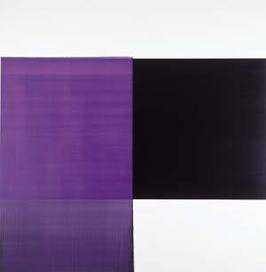 Callum Innes Exposed Painting Blue Violet Charcoal Black 2004