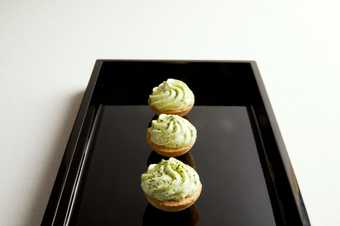 three fairy cake canapes