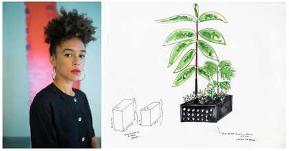 Image credits from left to right: Danielle Dean. Photo courtesy the artist Danielle Dean, Preparatory drawings for Amazon (Proxy), 2021. Image courtesy the artist.