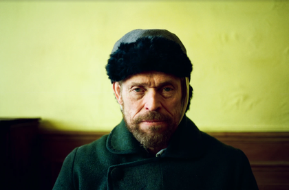 a portrait of Willem Dafoe (Vincent Van Gogh) in Julian Schnabel’s AT ETERNITY’S GATE