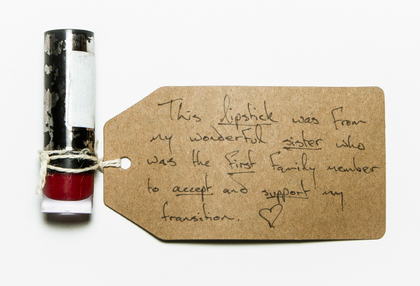 Lipstick with tag