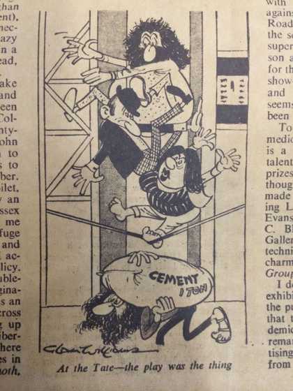 ‘At the Tate – the play was the thing’ cartoon, Spectator, 8 May 1971