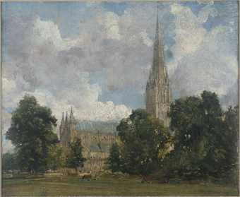 John Constable RA, Salisbury Cathedral from the south-west, ca. 1820