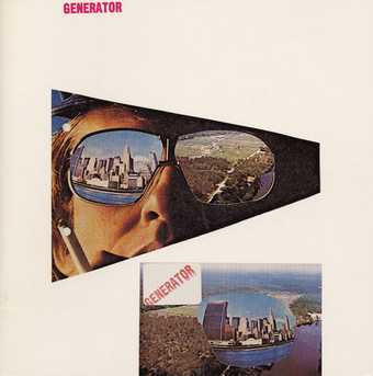 Cedric Price Cover design for Generator to accompany his exhibition at the Waddington Gallery 1981