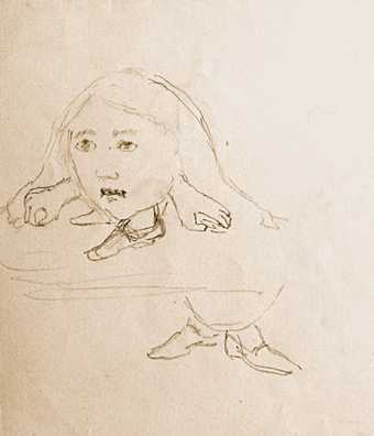 Charles Dodgson sketches of Alice head