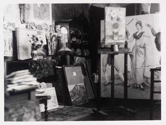 Photograph of interior decorations at Charleston farmhouse, Tate Archive