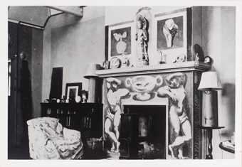 Photograph of interior decorations at Charleston farmhouse, Tate Archive