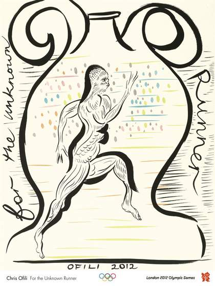 Chris Ofili For the Unkown Runner London Olympic 2012 poster