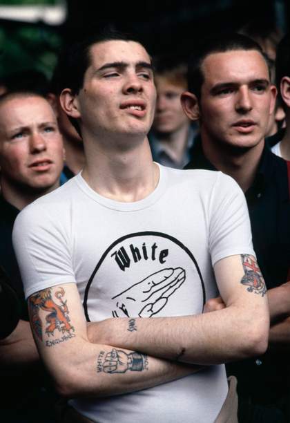 Chris Steele-Perkins, British Movement demonstration, London, from The Pleasure Principle, 1980–9