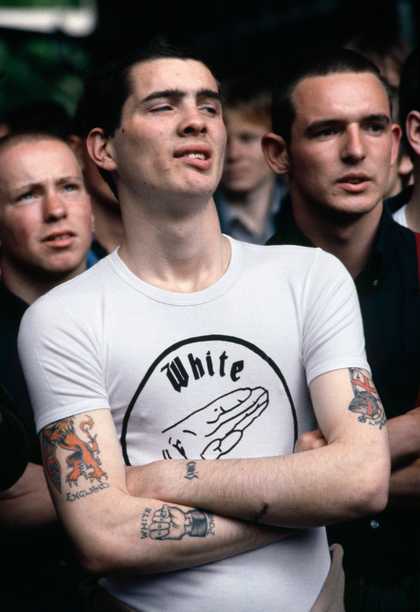 Chris Steele-Perkins, British Movement demonstration, London, from The Pleasure Principle, 1980–9