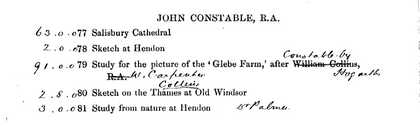 Christie's catalogue, William Hookham Carpenter sale, 16 February 1867