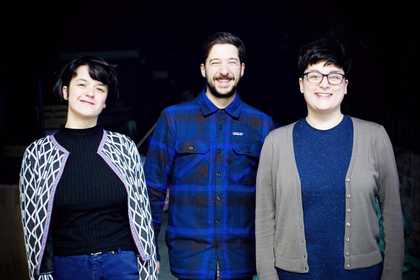 Photograph portrait of Unit Lab – Mike Vanis, Cindy Strobach and Amina Abbas Nazari