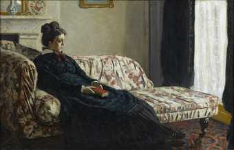 Claude Monet Meditation, Mrs Monet Sitting on a Sofa 1871 musée d'Orsay, Paris, France © photo musée d'Orsay / rmn