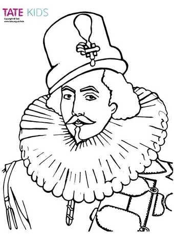 Download colouring sheet of Sir Henry Unton