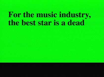 Black text on a green background