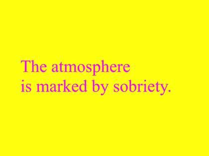 Pink text on yellow background