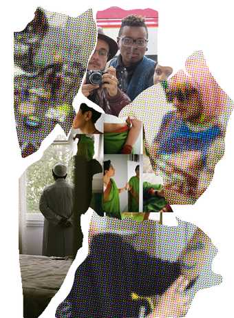 collage cut out of people