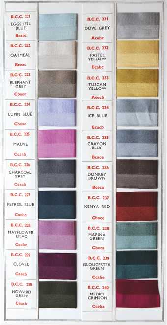 Colour swatches from The British Colour Council Dictionary of Colour Standards, 2nd edition, 1951 - Courtesy Designed in Colour (2)