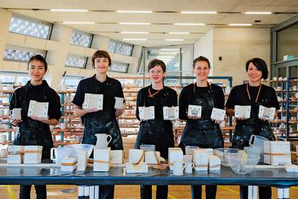 Participants in Factory: The seen and the unseen, a project by artist Clare Twomey