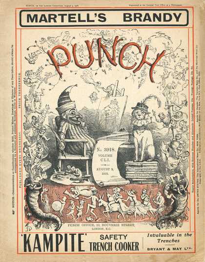 Front cover of Punch magazine 12 April 1912
