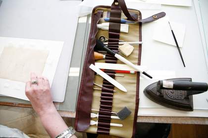 Conservation tools and materials at Tate