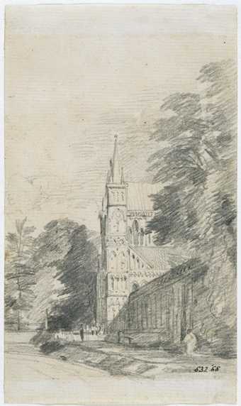 John Constable, Salisbury Cathedral: the west front, 1811