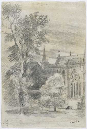 John Constable, Salisbury Cathedral: exterior from the south-east 1811