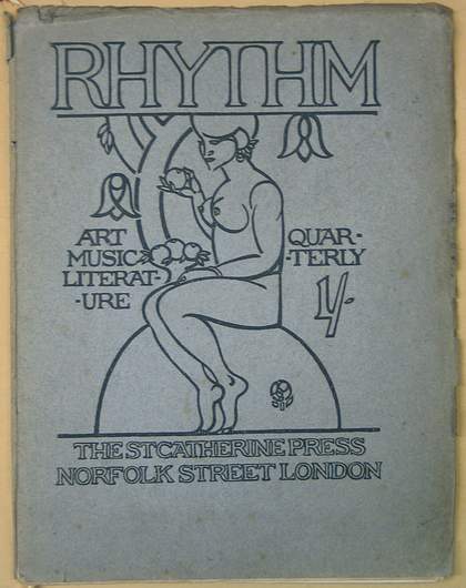 Cover of Rhythm 1912 co-funded by Michael Sadler and to which his son contributed