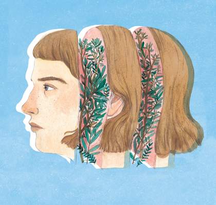 Cover illustration for The Stinging Fly magazine. Copyright Lizzy Stewart. Courtesy of the artist.