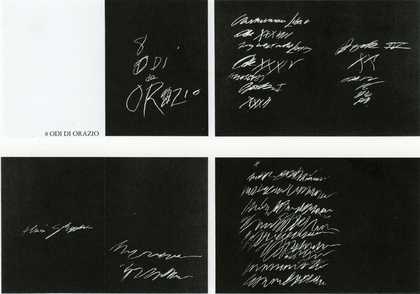 Cy Twombly 8 Odi di Orazio 1968