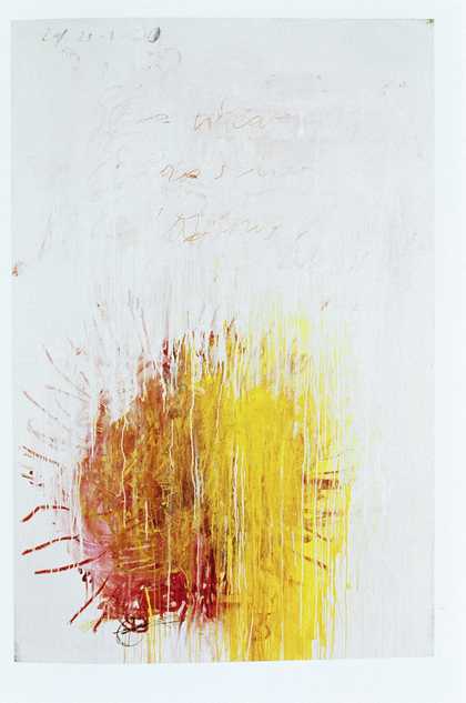 Cy Twombly Coronation of Sesostris 2000, panel 3