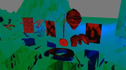 Chatting Softly with Rotimi Fani Kayode and Audre Lord Daniel Brathwaite-Shirley, 3D rendered collage