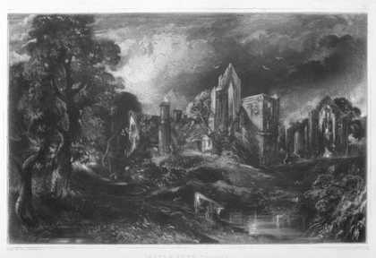 David Lucas after John Constable, Castle Acre Priory c.1832