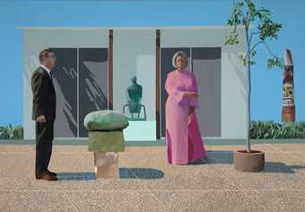 David Hockney, American Collectors (Fred and Marcia Weisman), 1968