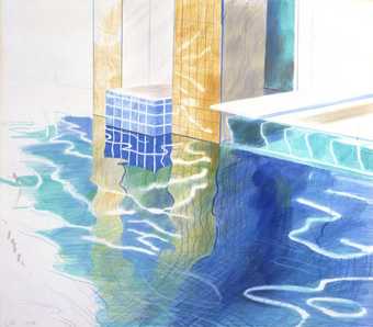 David Hockney, Study of Water, Phoenix Arizona, 1976