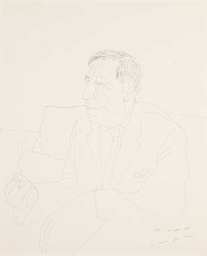 David Hockney, W.H. Auden I, 1968