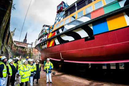Everybody Razzle Dazzle in dry dock