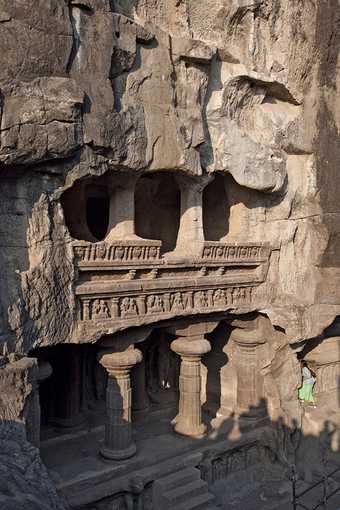 The Ellora caves, Aurangabad, India, photographed by Bruno Poppe, 2000