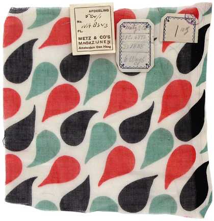 Sonia Delaunay, Design 965 fabric sample, created for Metz & Co, 1930