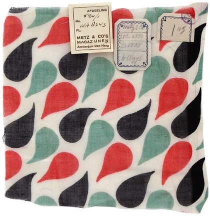 Sonia Delaunay, Design 965 fabric sample, created for Metz & Co, 1930 