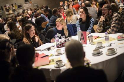Delegates at the Circuit conference, Nottingham Contemporary, 2017