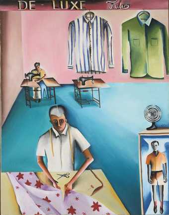Painting of tailors at work