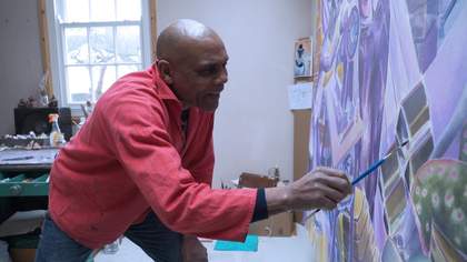 Artist at work